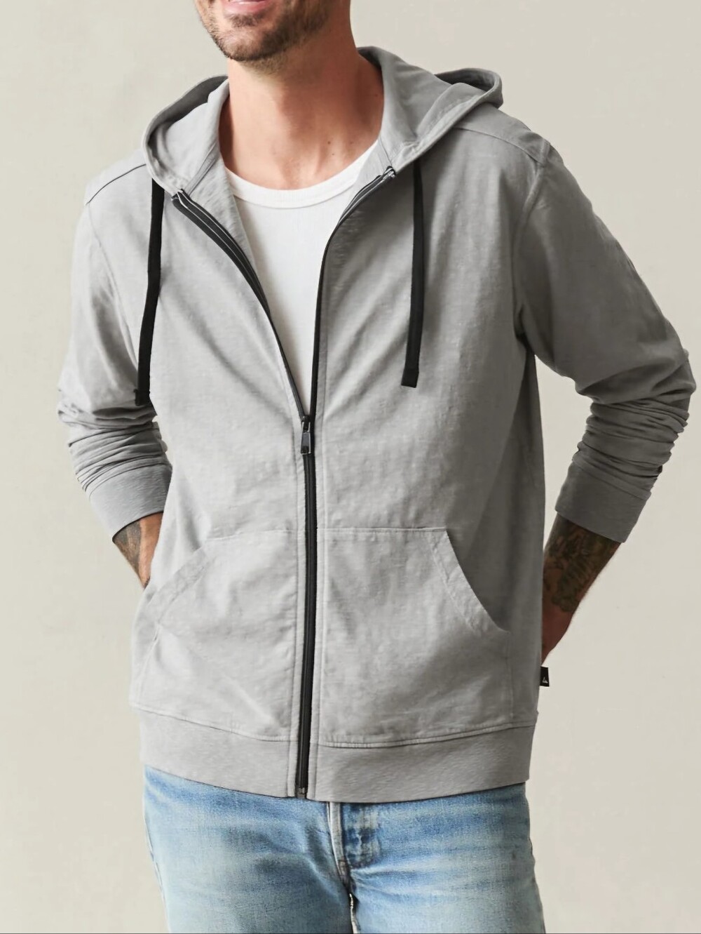 American Giant Lightweight Hoodie Men's Medium Full Zip Sweatshirt NWOT